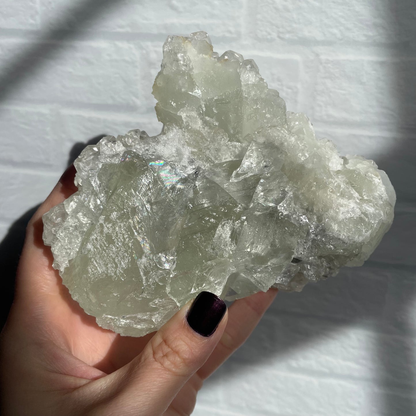 calcite on fluorite a