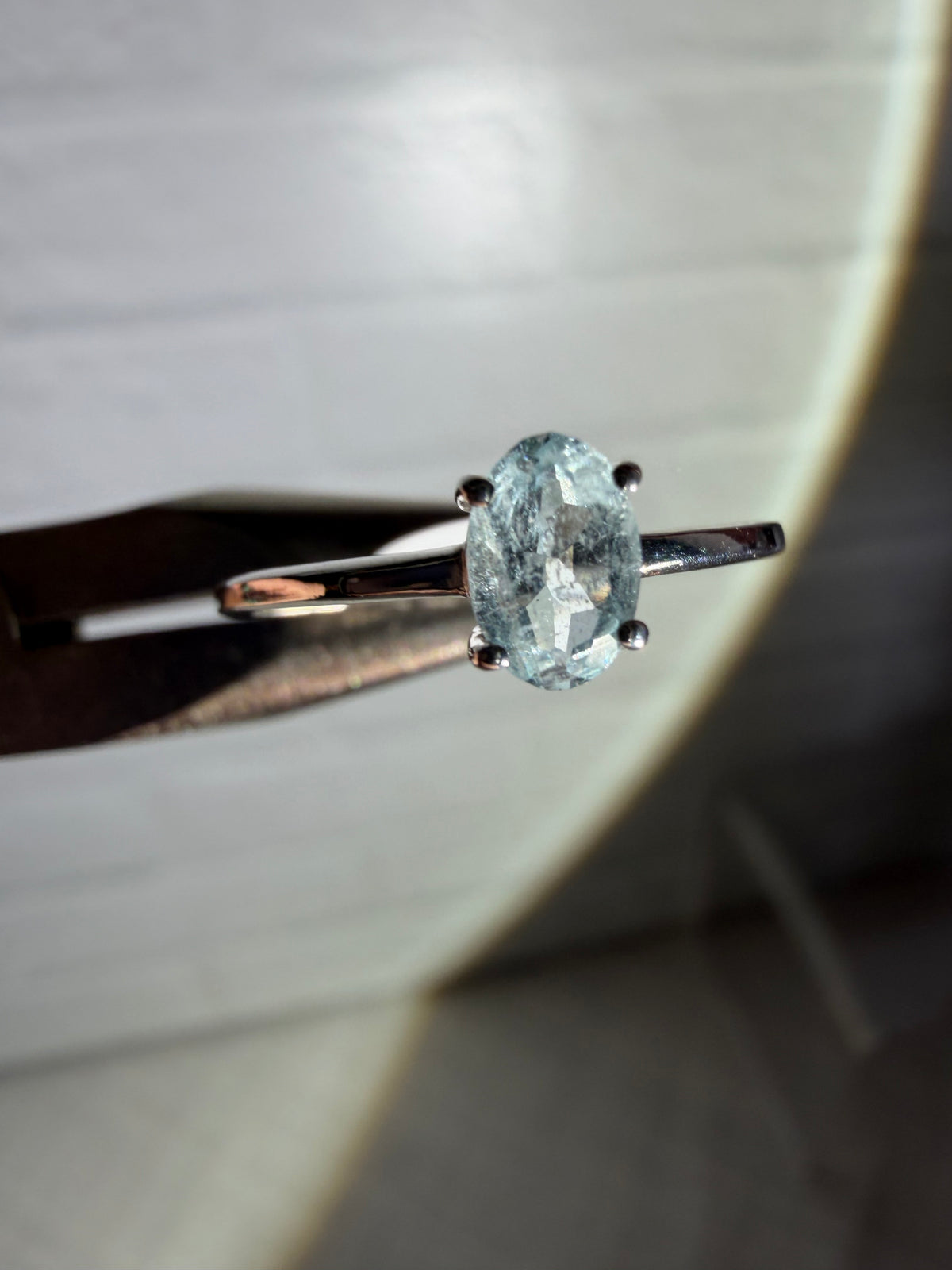size 7 aquamarine ring