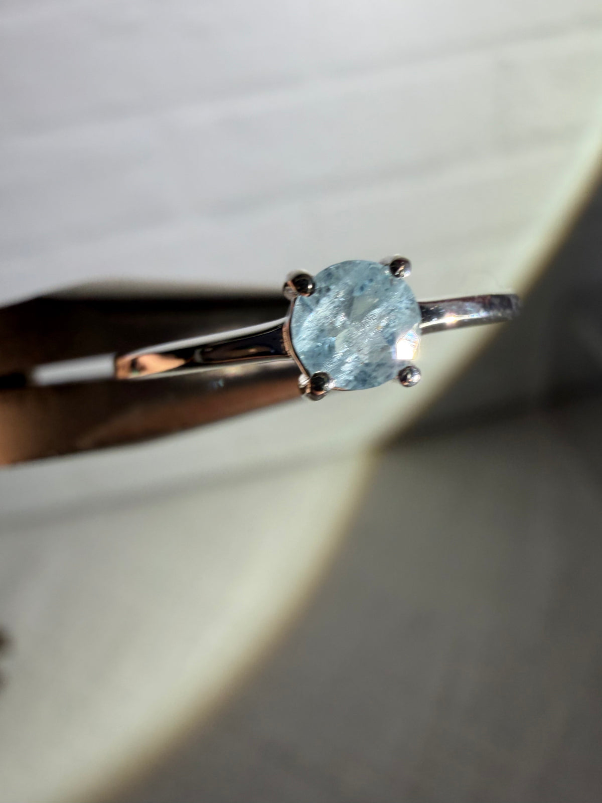 size 7 aquamarine ring