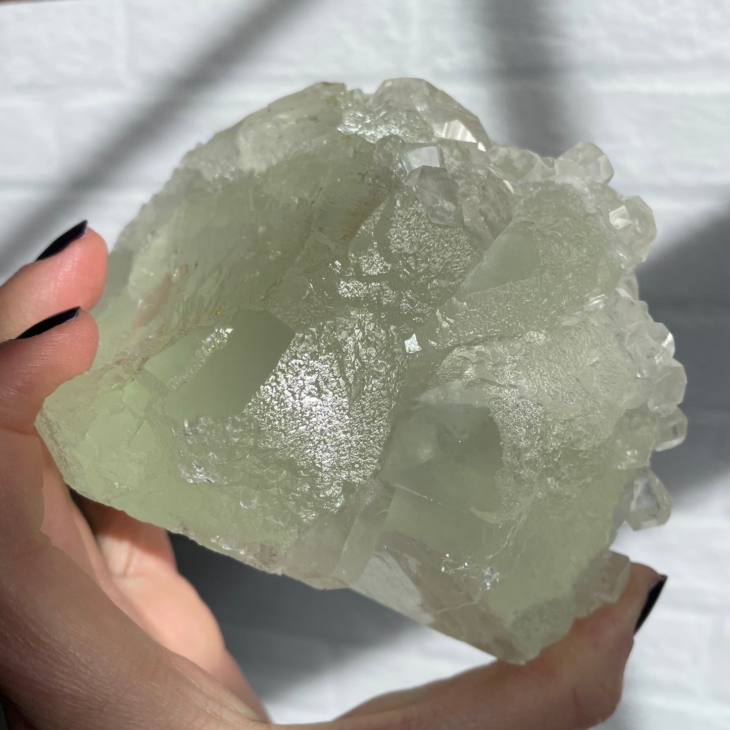 calcite on fluorite b
