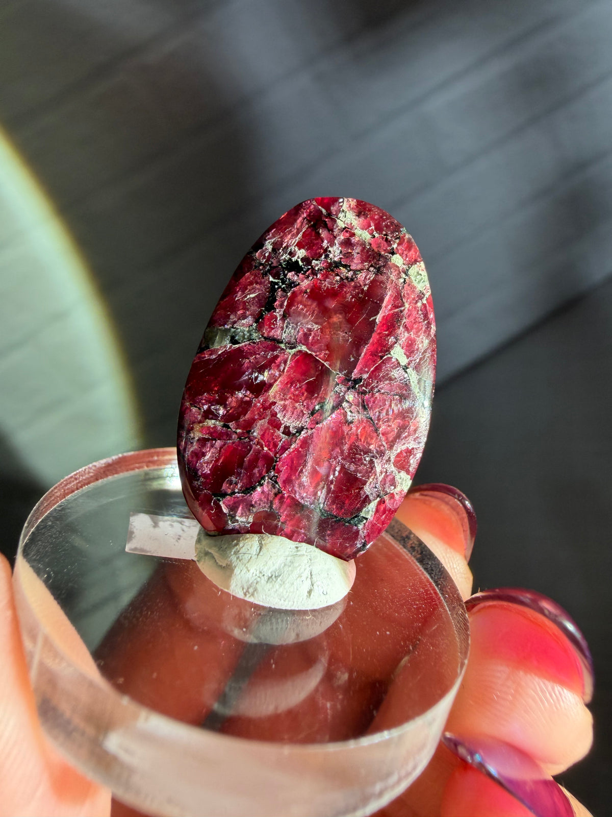 eudialyte cabochon b