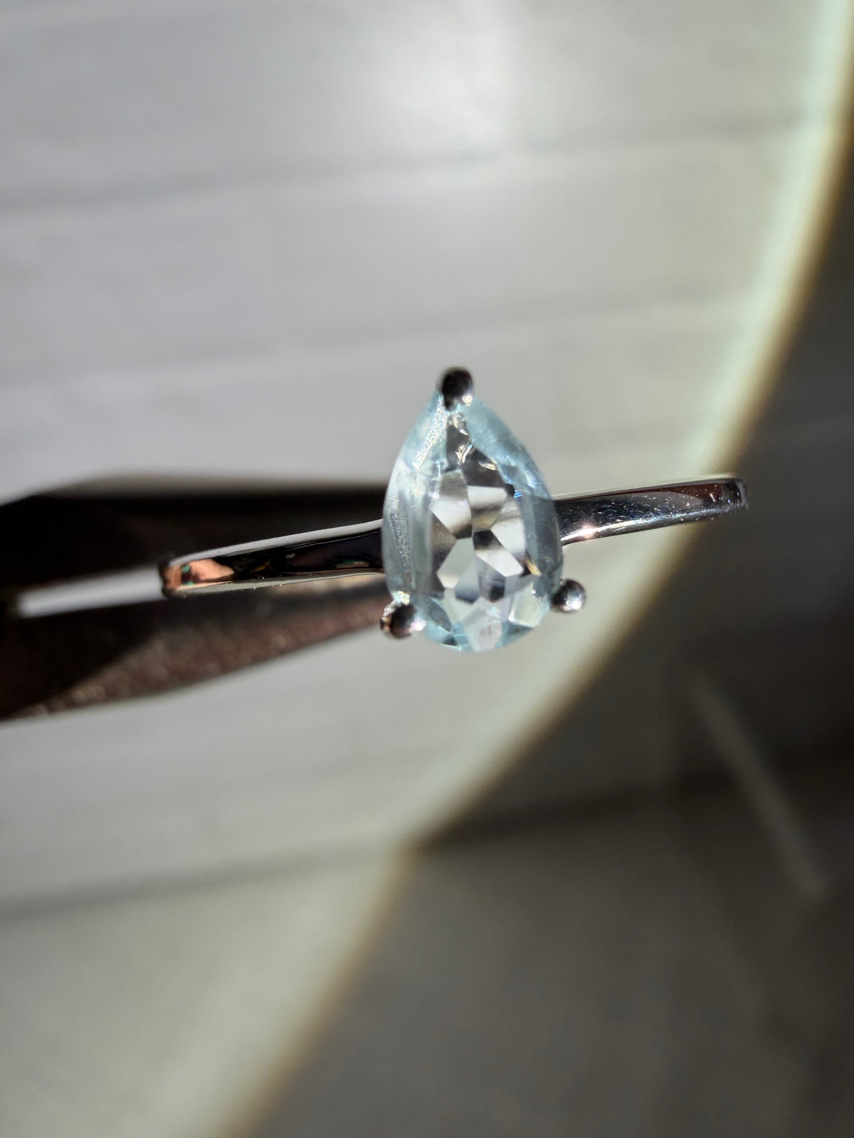 size 7 aquamarine ring