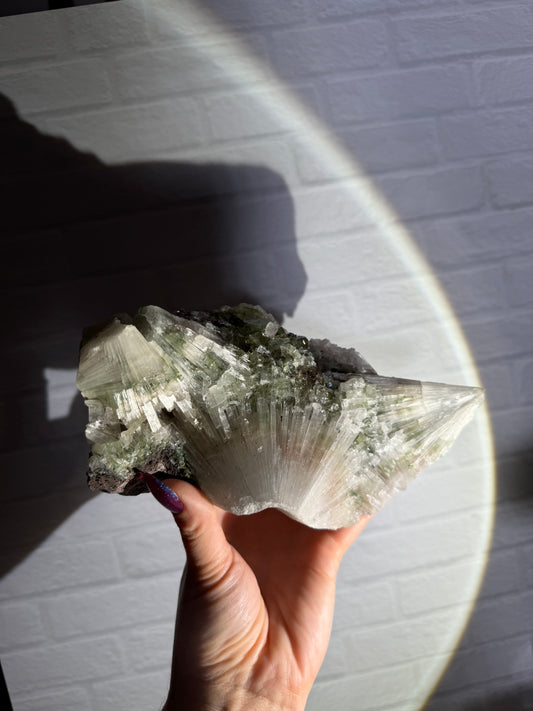scolecite with green apophyllite c