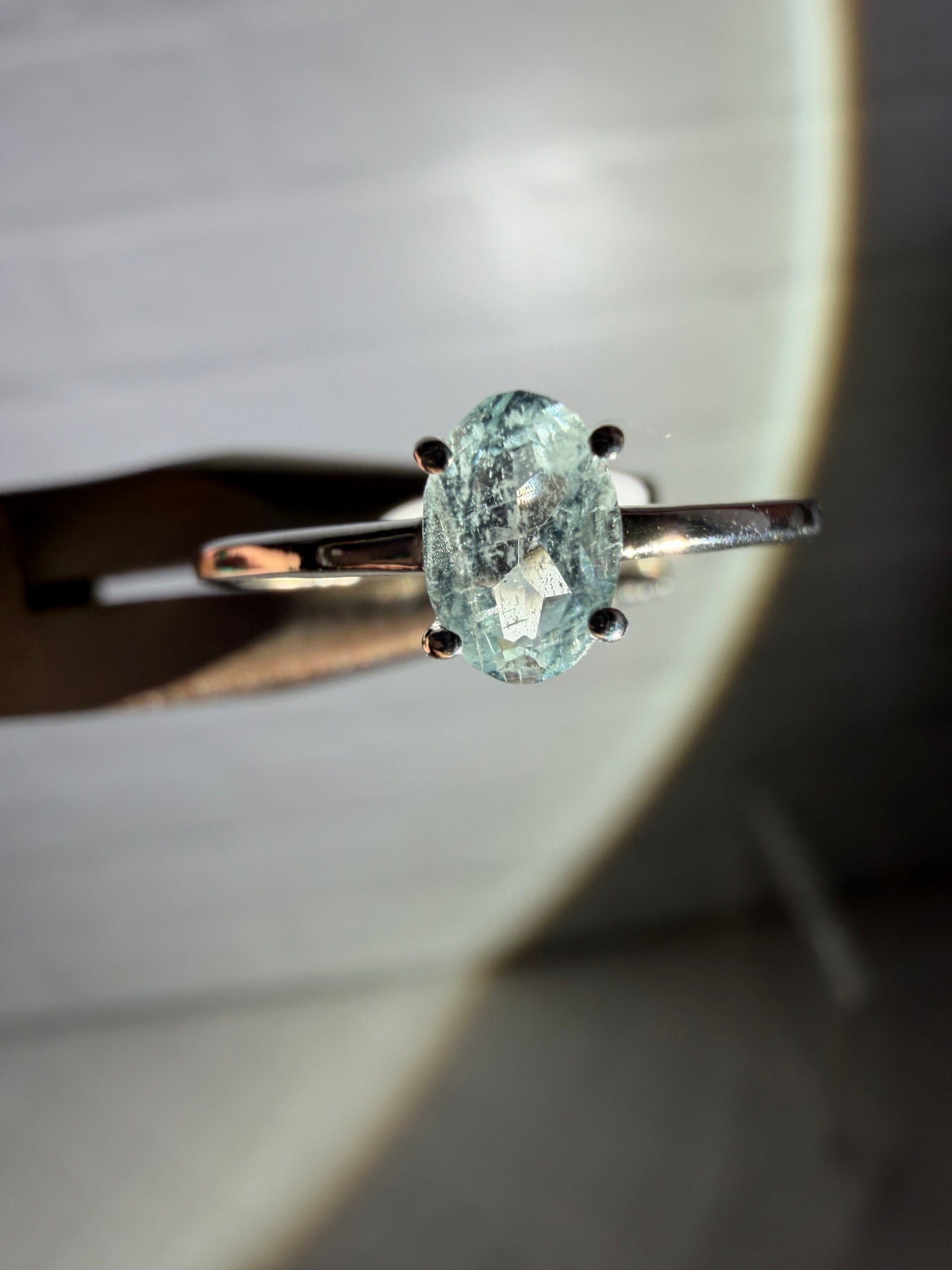 size 7 aquamarine ring