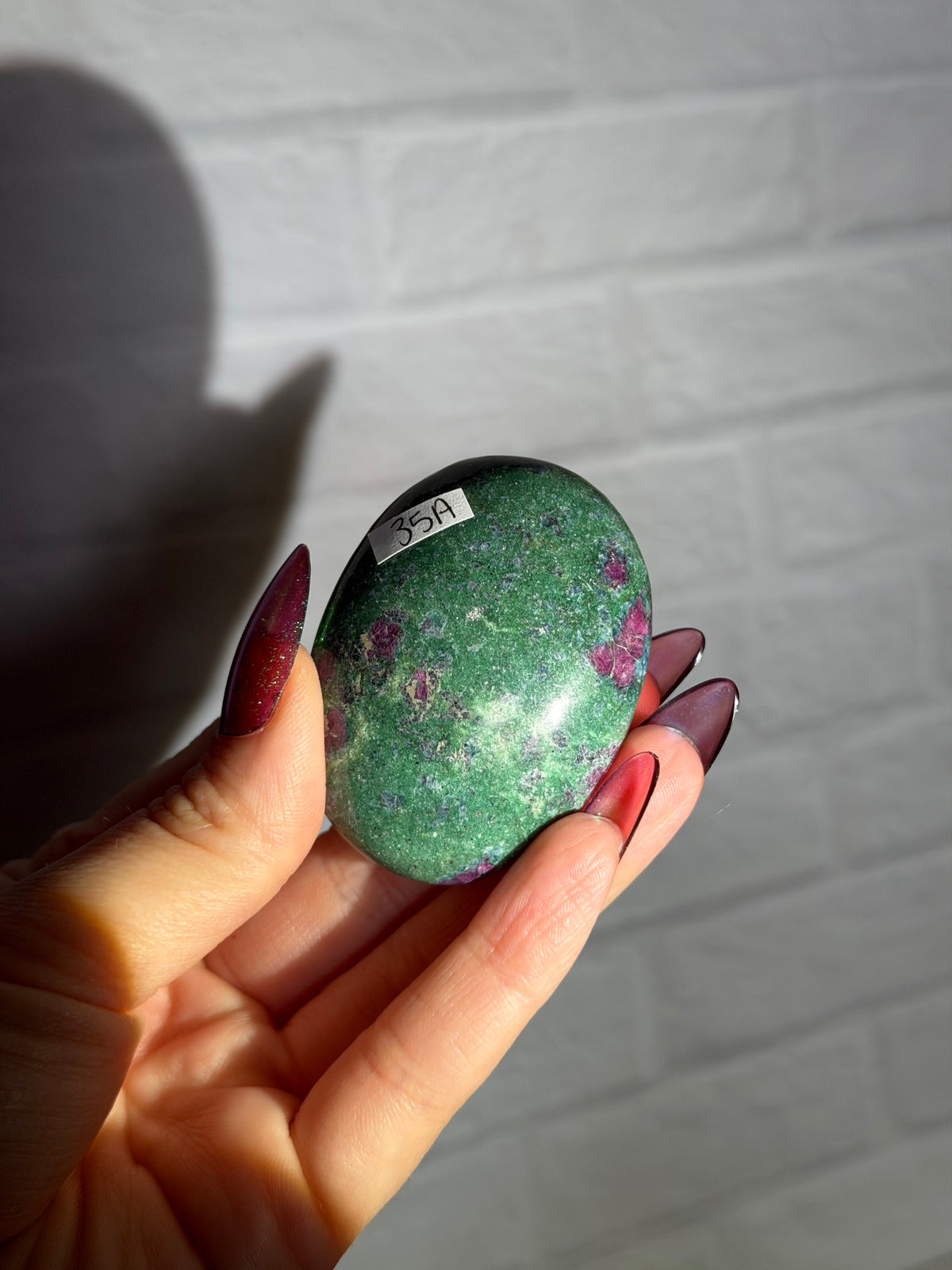 ruby in fuchsite palm