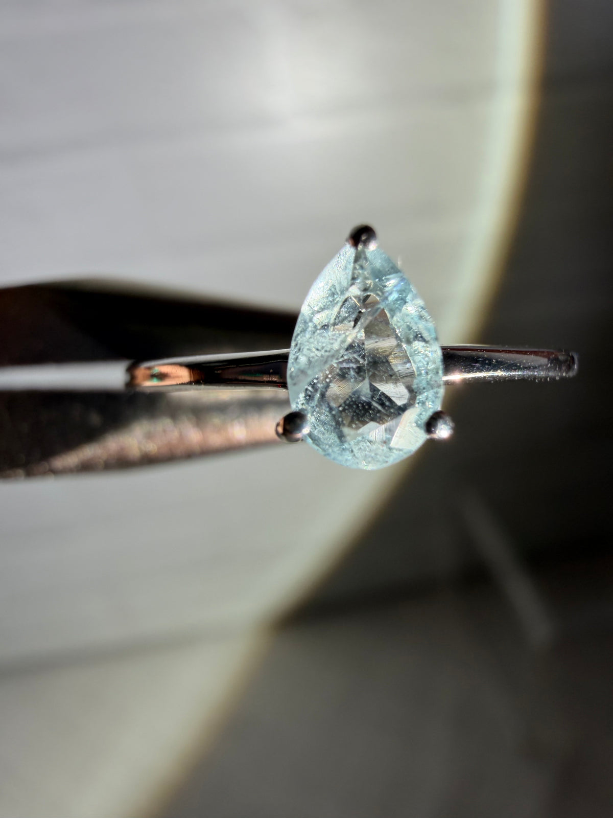 size 6 aquamarine ring