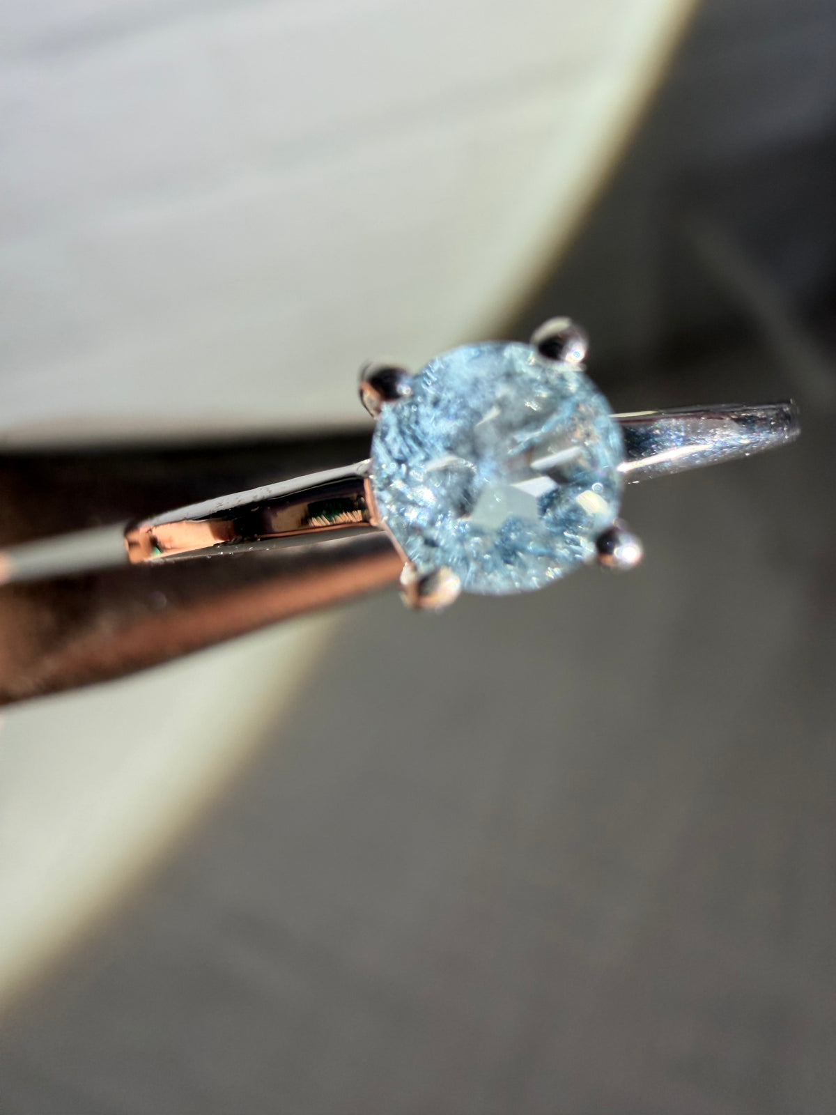 size 5 aquamarine ring