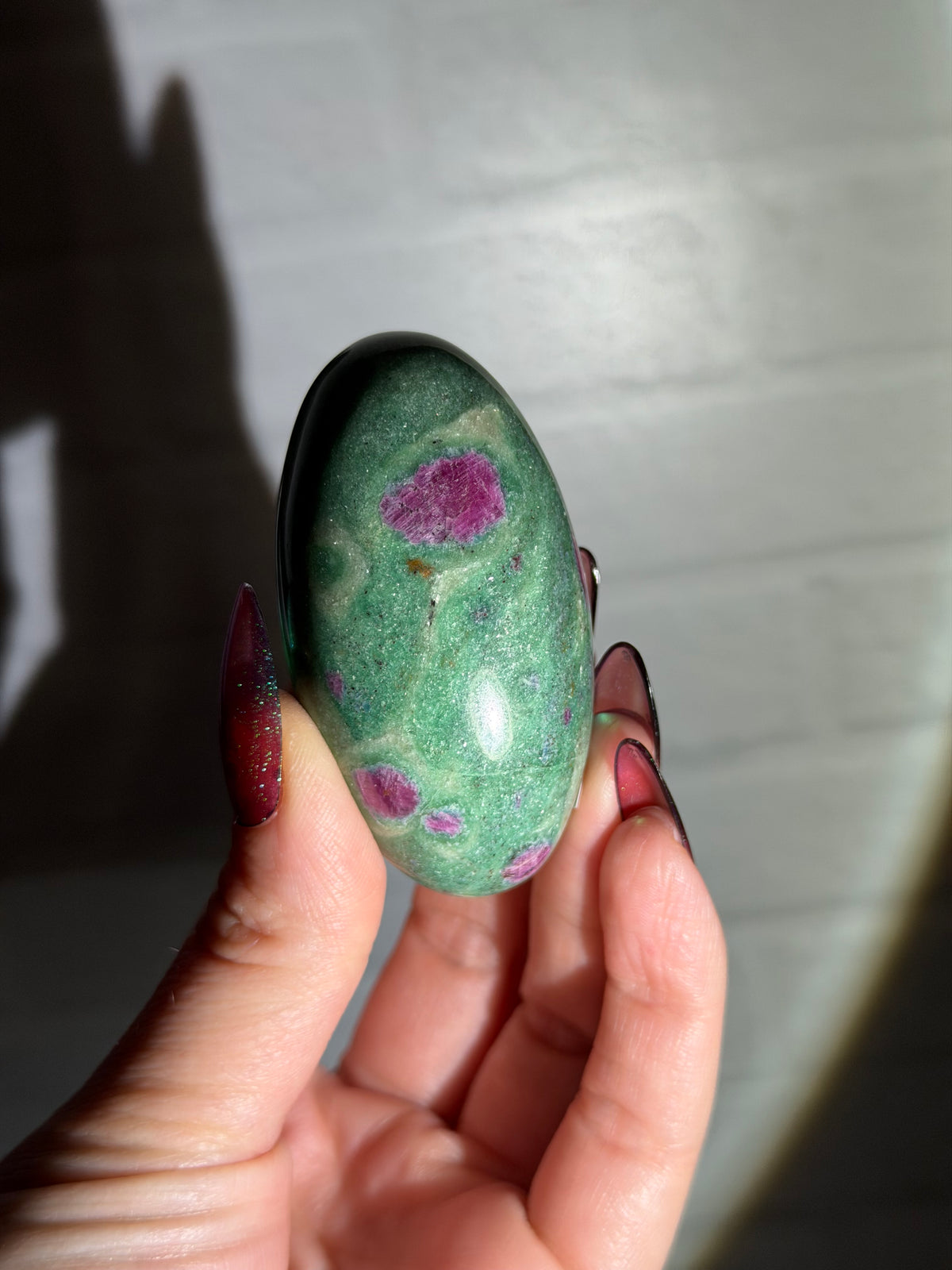 ruby in fuchsite shiva