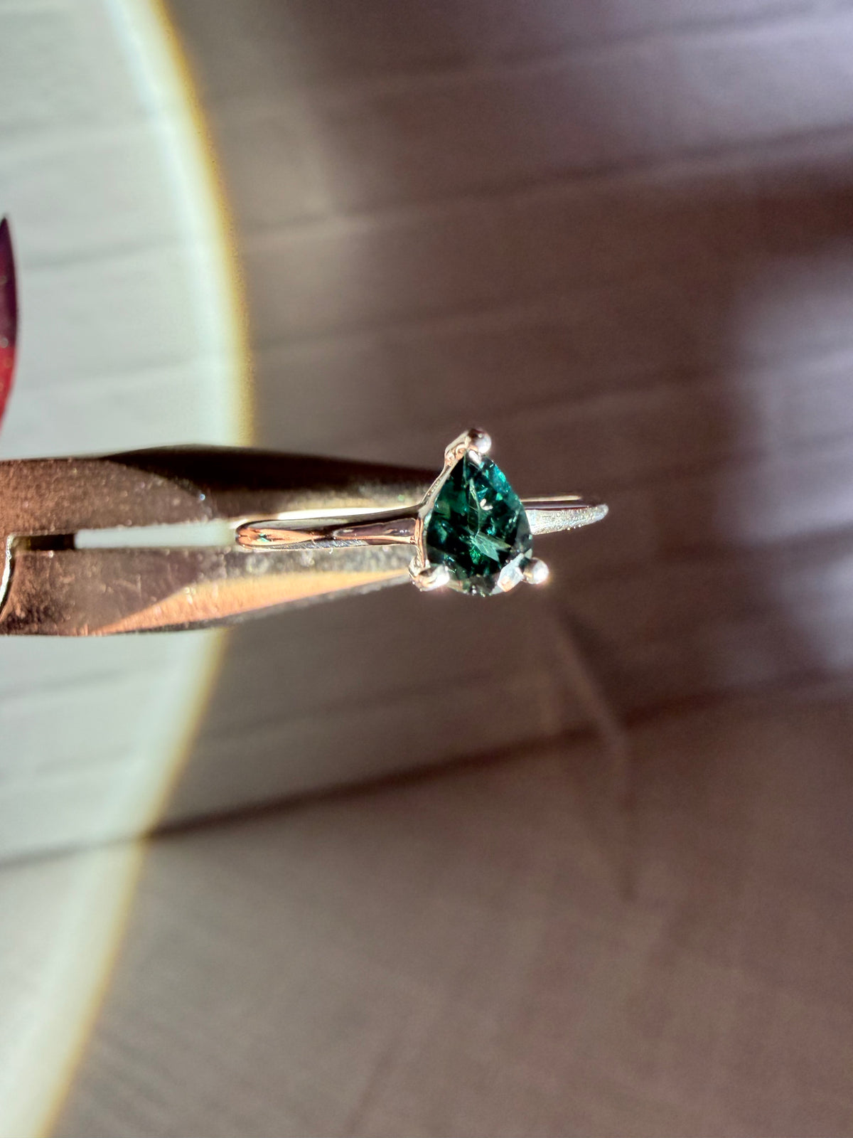 size 4 blue tourmaline ring
