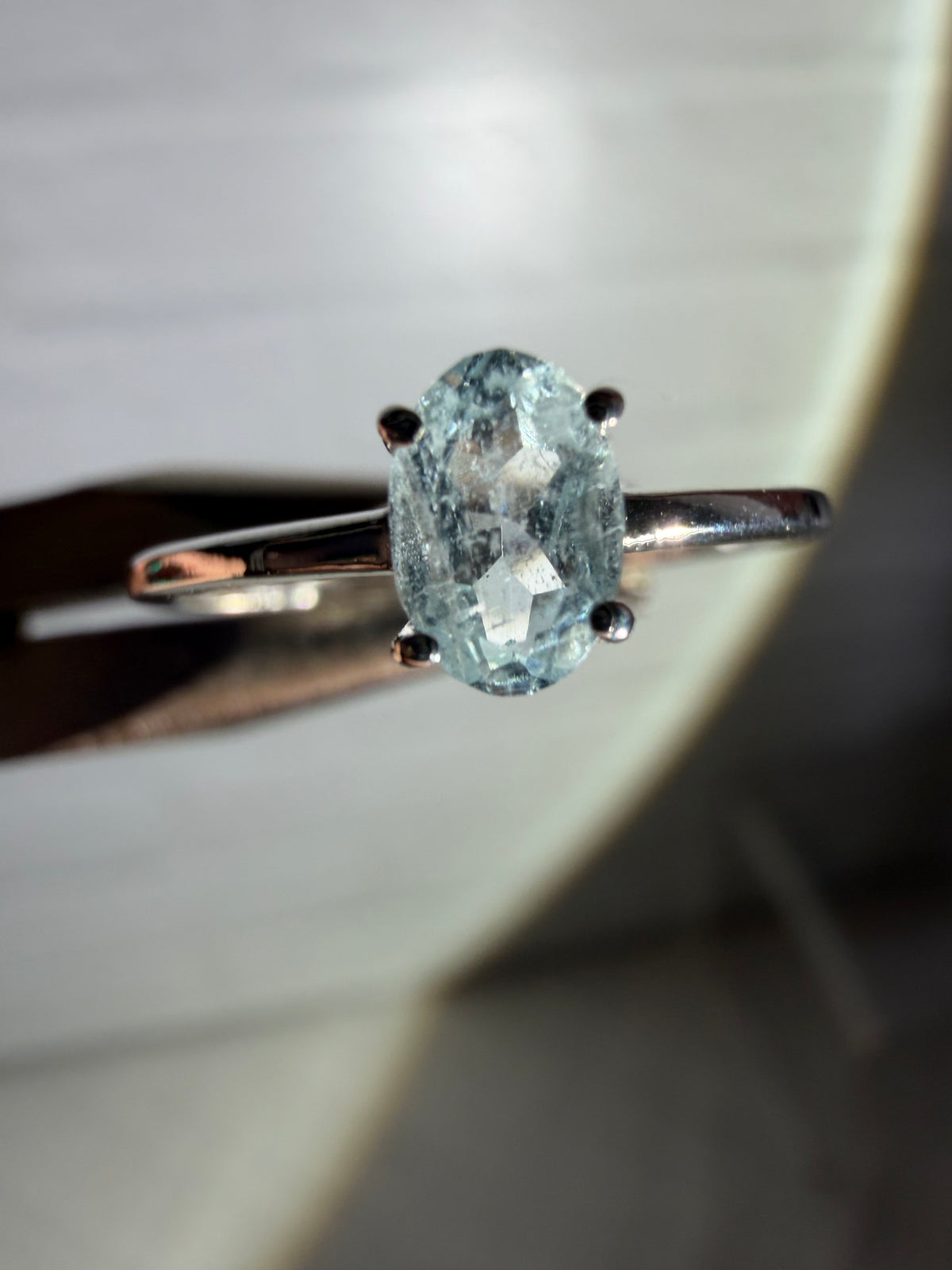 size 7 aquamarine ring