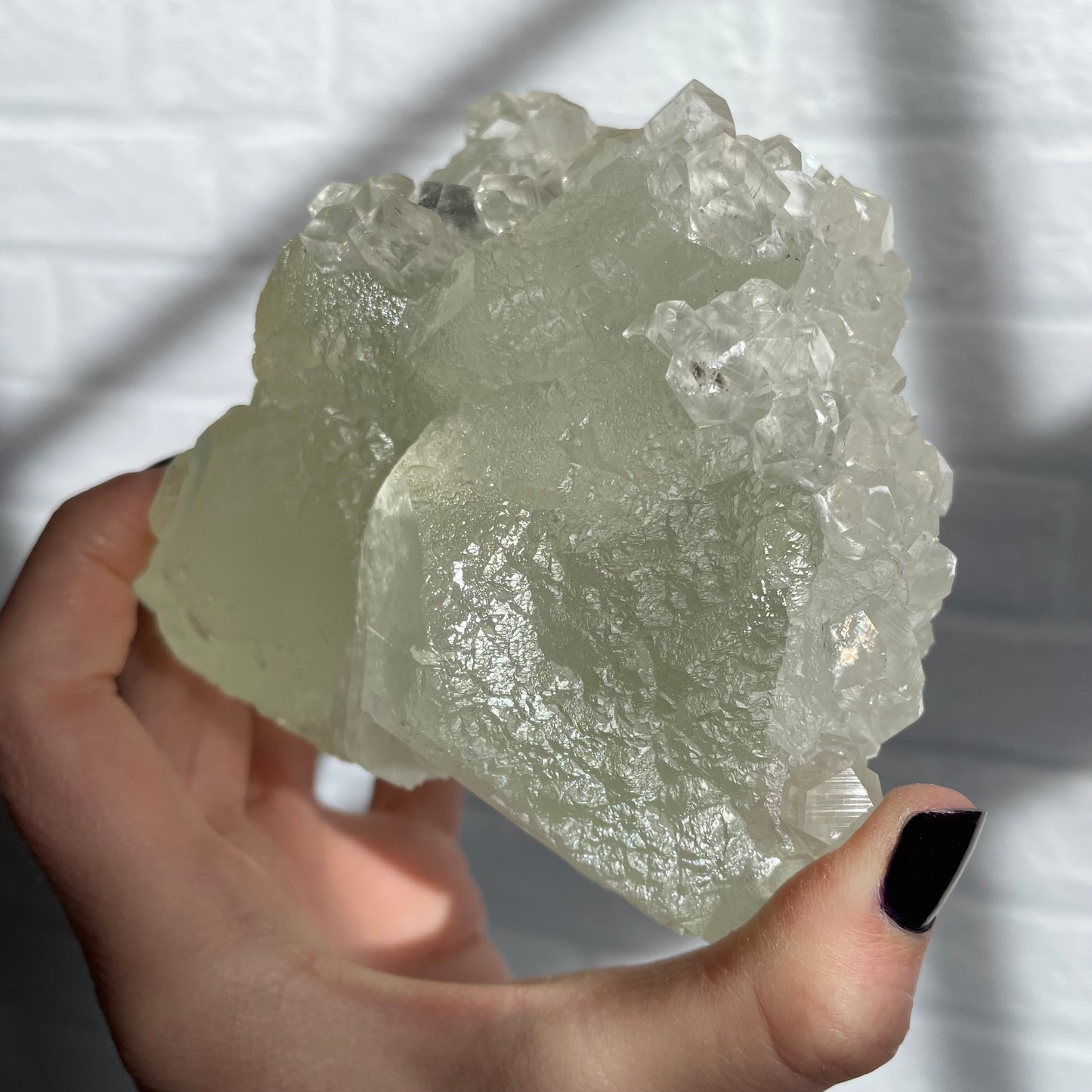 calcite on fluorite b