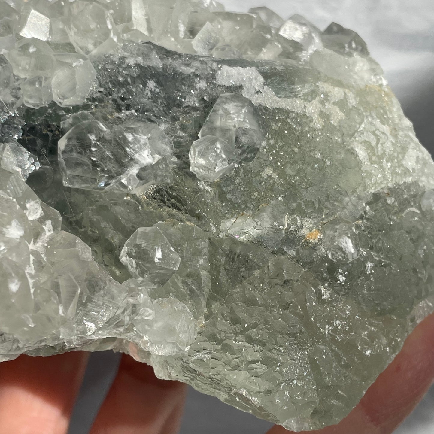 calcite on fluorite e