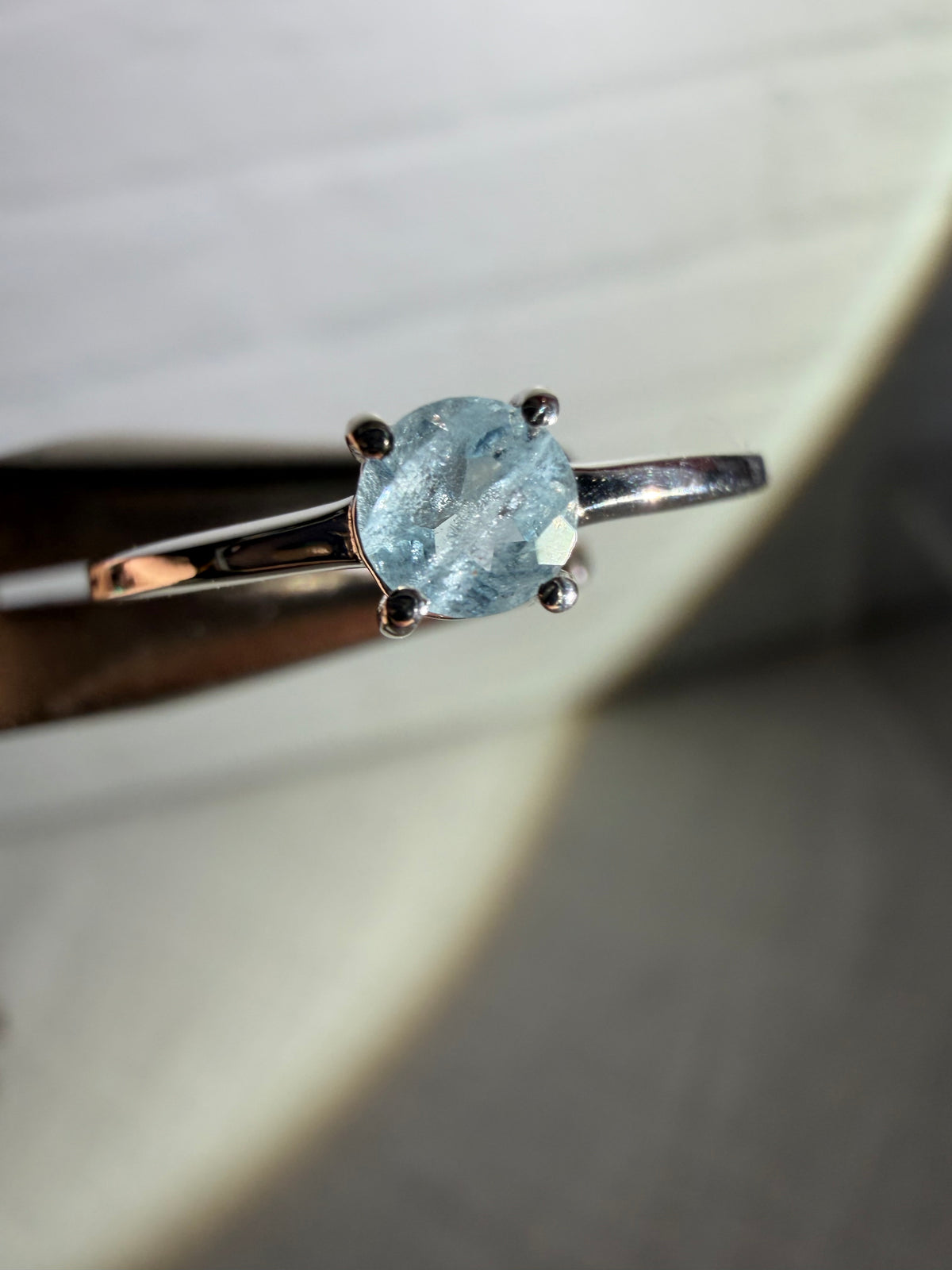 size 7 aquamarine ring