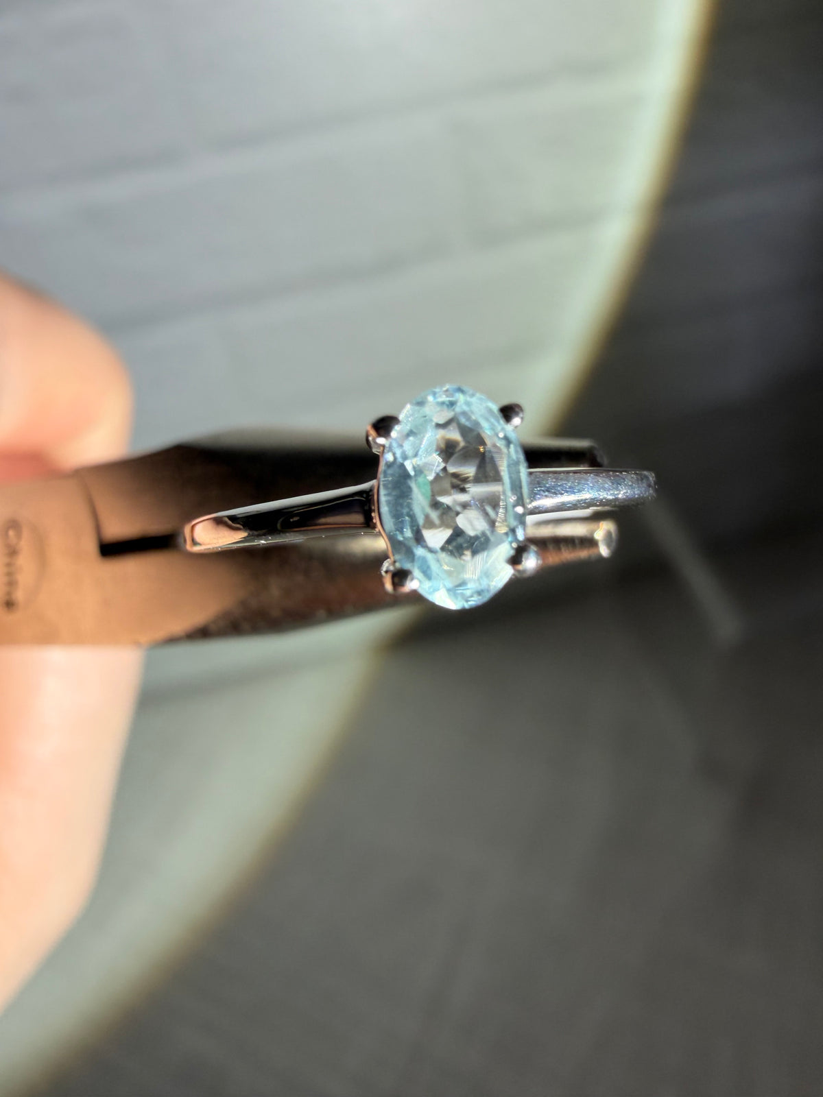size 4 aquamarine ring