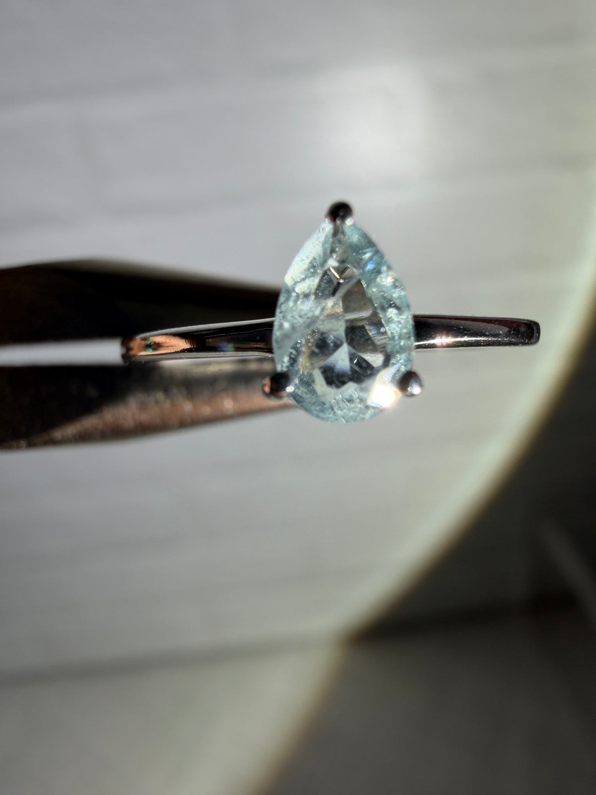 size 6 aquamarine ring