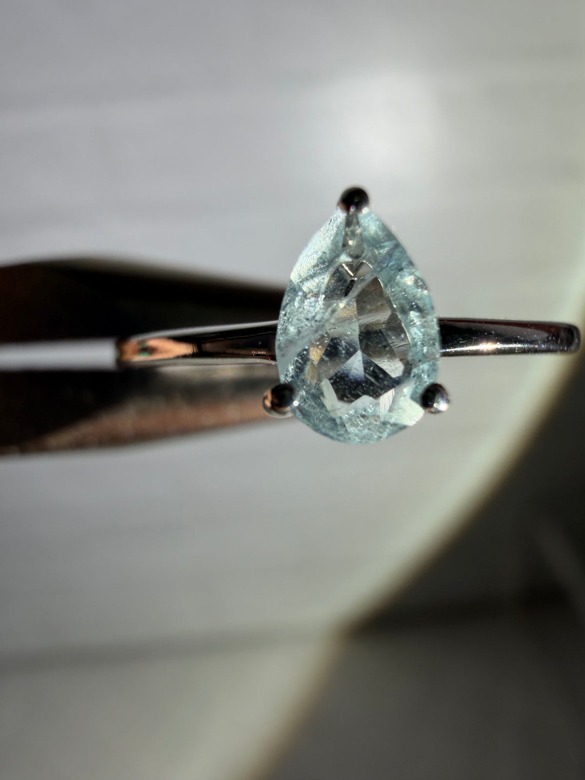 size 6 aquamarine ring