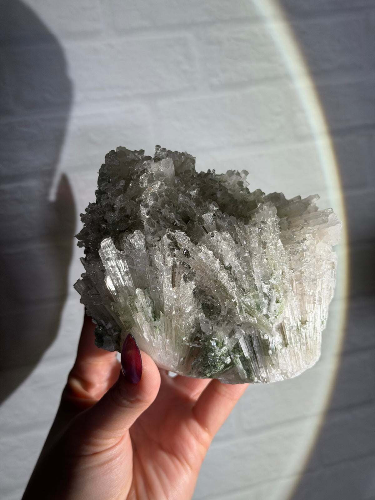 scolecite with green apophyllite